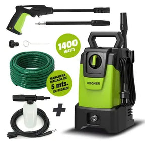 Hidrolavadora Kroner 1400w 105 Bar AutoStop + Accesorios de Regalo