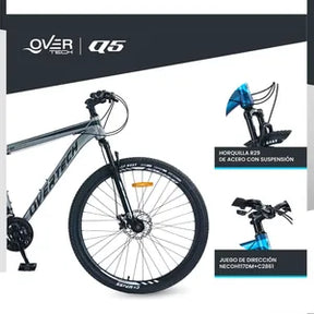 Bicicleta Mountain Bike Overtech Q5 R29 Talle M