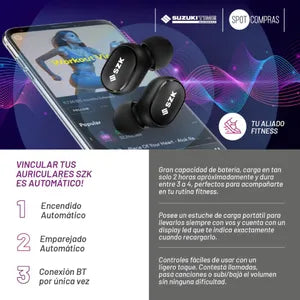 Auriculares Suzuki TWS Negro