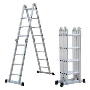 Escalera de Aluminio 4x4 Articulada 16 Escalones Garden Life TE1700 Multipropósito