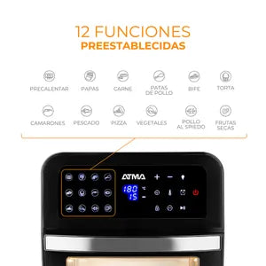 Freidora de Aire y Hornito Atma HFR582DP 11,6 Litros