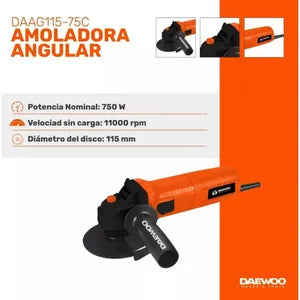 Amoladora Angular + Taladro Percutor Daewoo 750w Combo Pack