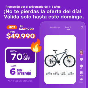 Bicicleta de Montaña Overtech R29 Q5 21v Freno de disco Shimano 12x