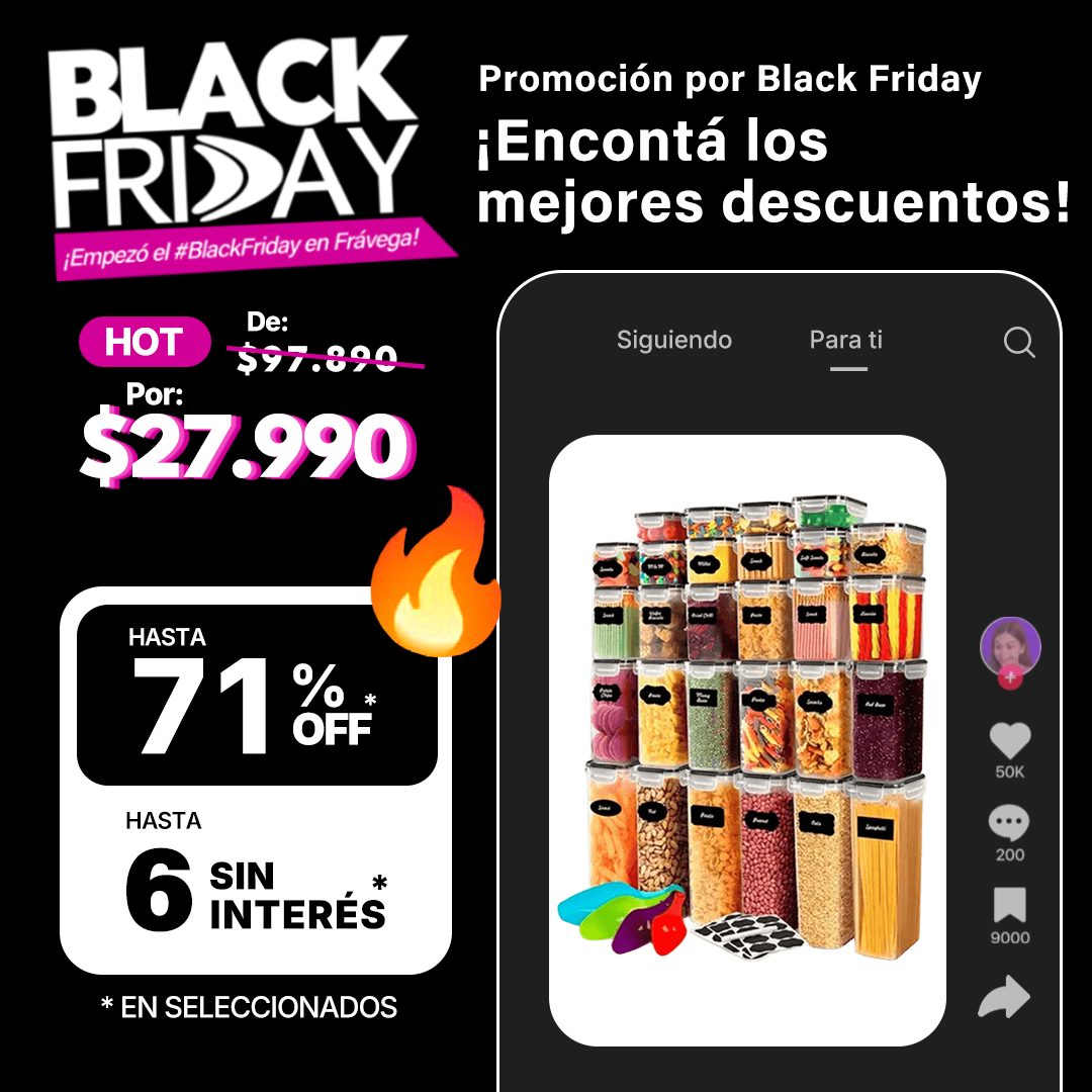 Kit x28 Contenedores Herméticos de Almacenamiento