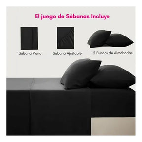 Kit x10 Juegos de Sábanas Ultra Suaves 2 Plazas – Diseño Liso