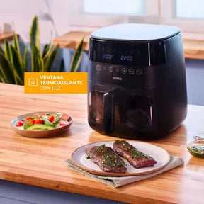 Freidora de Aire ATMA con Visor FR246ABP 6Lts Negro