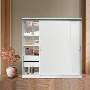 Placard 180x180 cm cubos Diseños Modernos Blanco