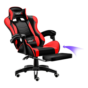 Silla Gamer Vidita Gx2000 Ergonómica Presidencial Reclinable Con Reposapiés Videojuego Pc Profesional